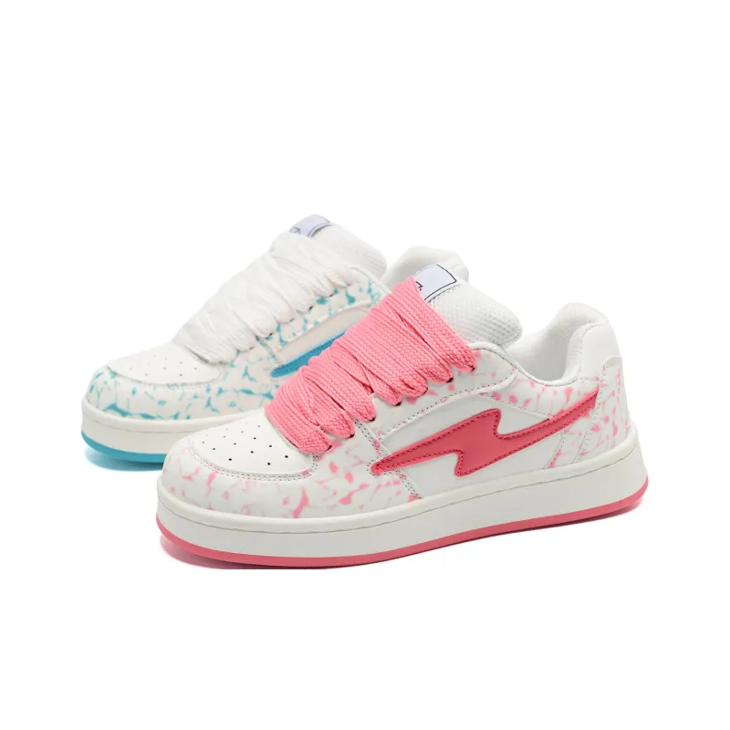 Circle Small Coverage Slip Resistant, Abrasion Resistant, Height Increasing Low Top Skateboard Shoes Unisex-25