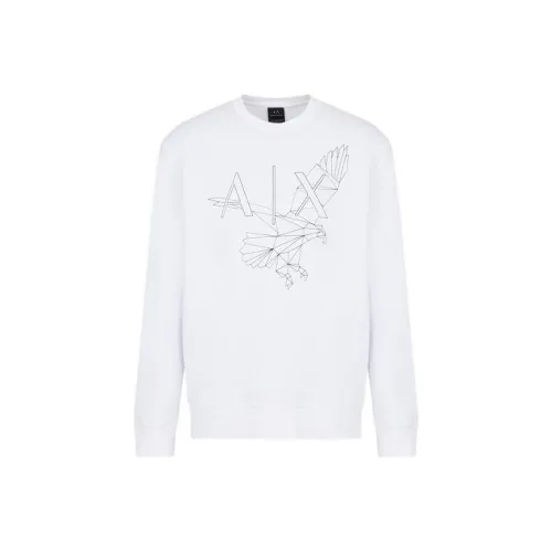 ARMANI EXCHANGE SS23 Sweatshirt Men's White