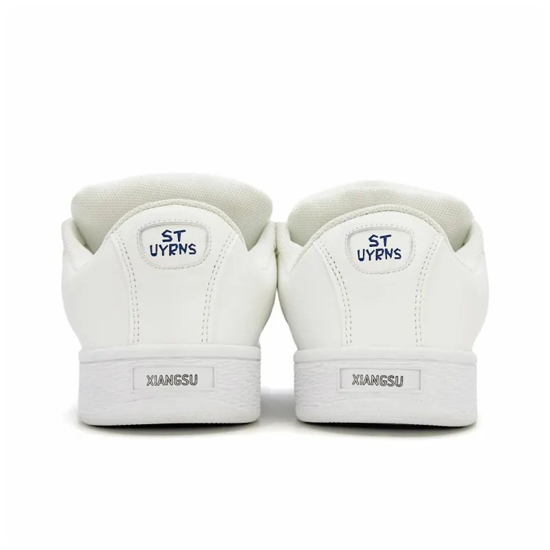 XIANGSU Anti-Slip Wear-Resistant Low-Top Skateboard Shoes Women's White Box Included-4
