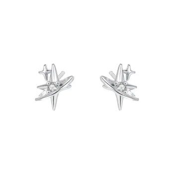 Good Quality S999 Fine Silver Stud Earrings Unisex