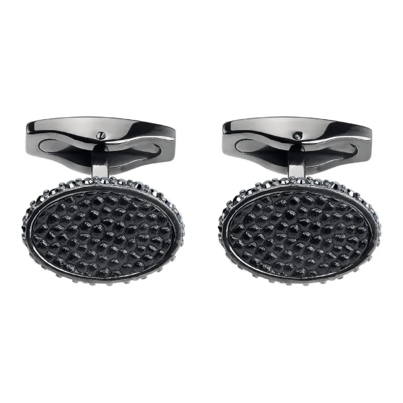 Swarovski Stainless Steel Cufflinks Unisex-3