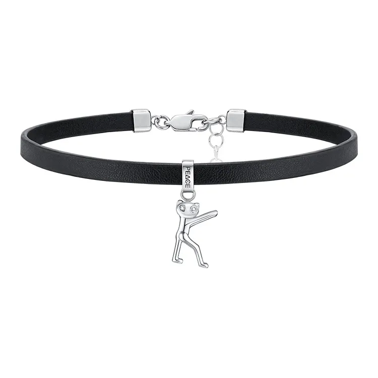 PEACE & CAT Titanium Steel Necklaces Women's-14
