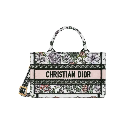DIOR BookTote Cotton Tote Bag, Shopping Bag, Shoulder Bag, Handbag Mini Women's Multicolor