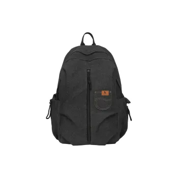 Deli Bear Denim, Mesh Backpack Unisex Black/Blue