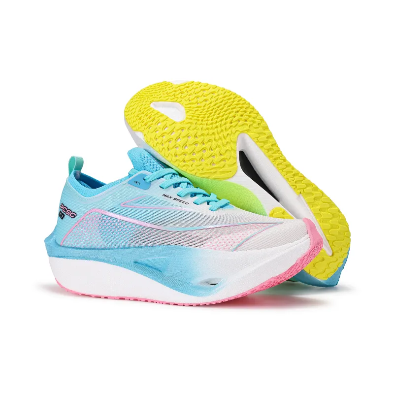 PCSC Running Shoes Unisex Low Top Fluorescent Blue-2