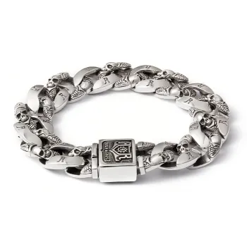 ROCK&RIDE 925 Sterling Silver Bracelets Men's
