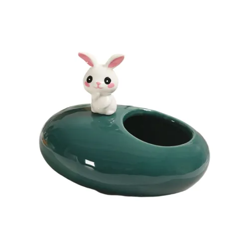 KERPA Nordic Style Cute Rabbit Ashtray, Home Living Room Tea Table Accessories, Small Storage Ornament, One Size