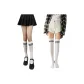 White Calf Socks *2+White over-The-Knee Socks *2