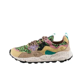 FLOWER MOUNTAIN Yamano 3 Low Top Casual Shoes Women's Beige Green