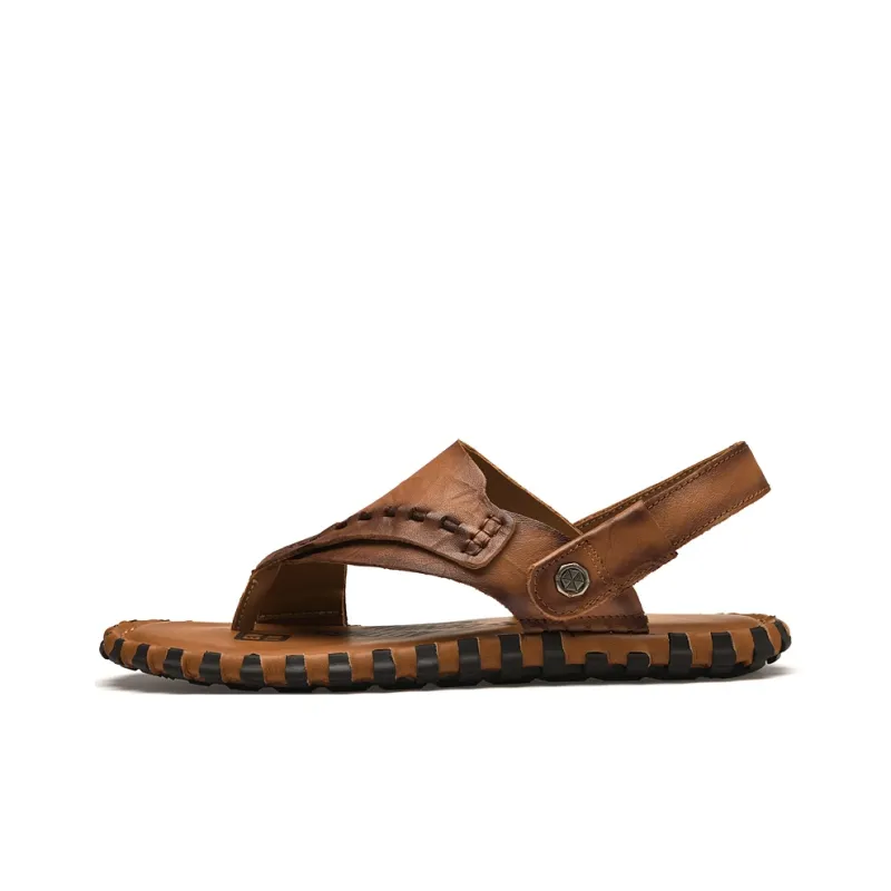 XIMO BULL Rubber Sole Abrasion Resistant Flip Flops Men's-0