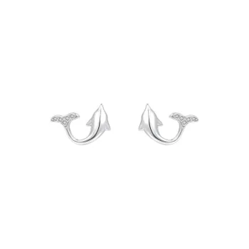 U state 999 Fine Silver Stud Earrings Unisex