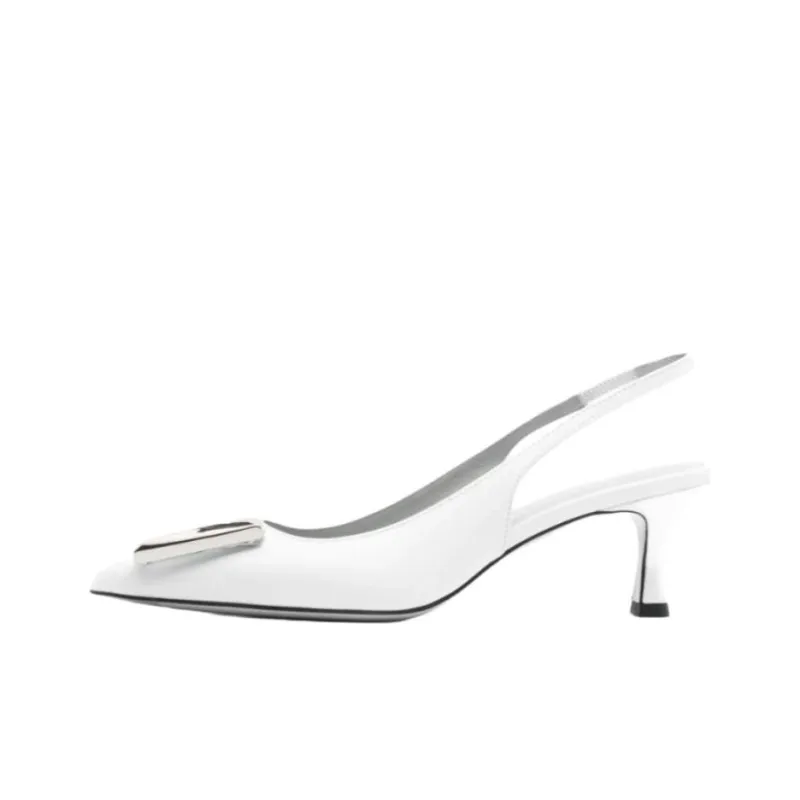 Roberto Festa Medina Slim Heel High Heels 5cm Women's White-0