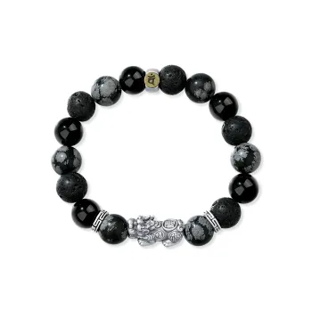 SEVEN COOK Obsidian Bracelets Men's