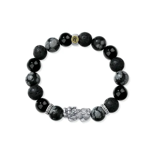 SEVEN COOK Obsidian Bracelets Men's