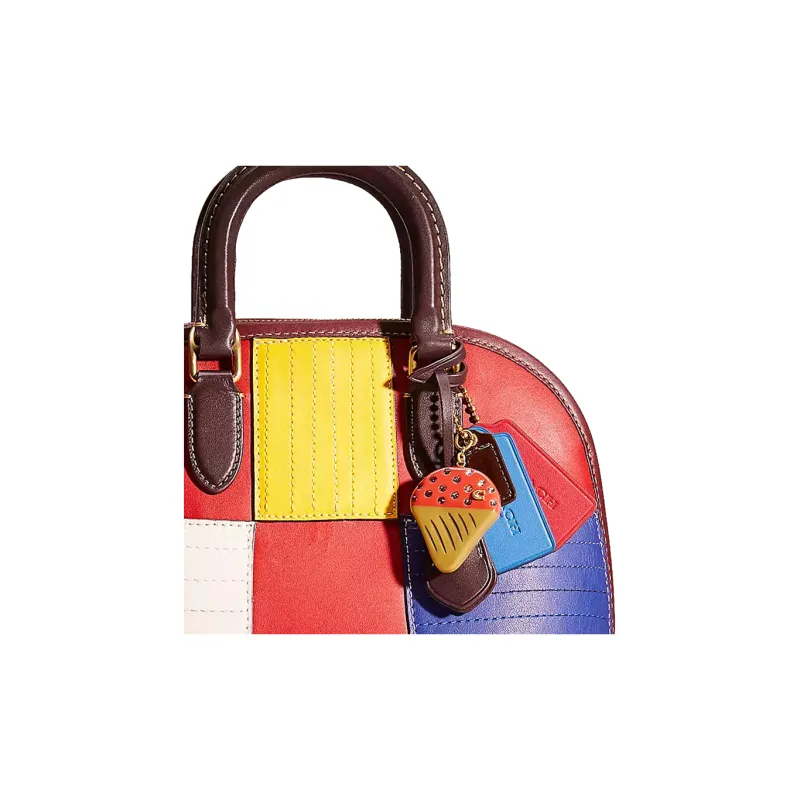 COACH Revel Glove Tanning Dome Bag Handbag, Shoulder Bag Medium Size Women's Multicolor-3