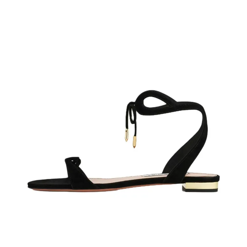 AQUAZZURA Tessa Strap Sandals Women's Black-0