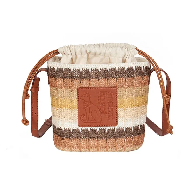 The British Museum PP Woven Crossbody Bag Regular Women's Tan-0