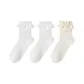 [3 Pack]Lace Ribbon Design (2 White+1 Milk White)