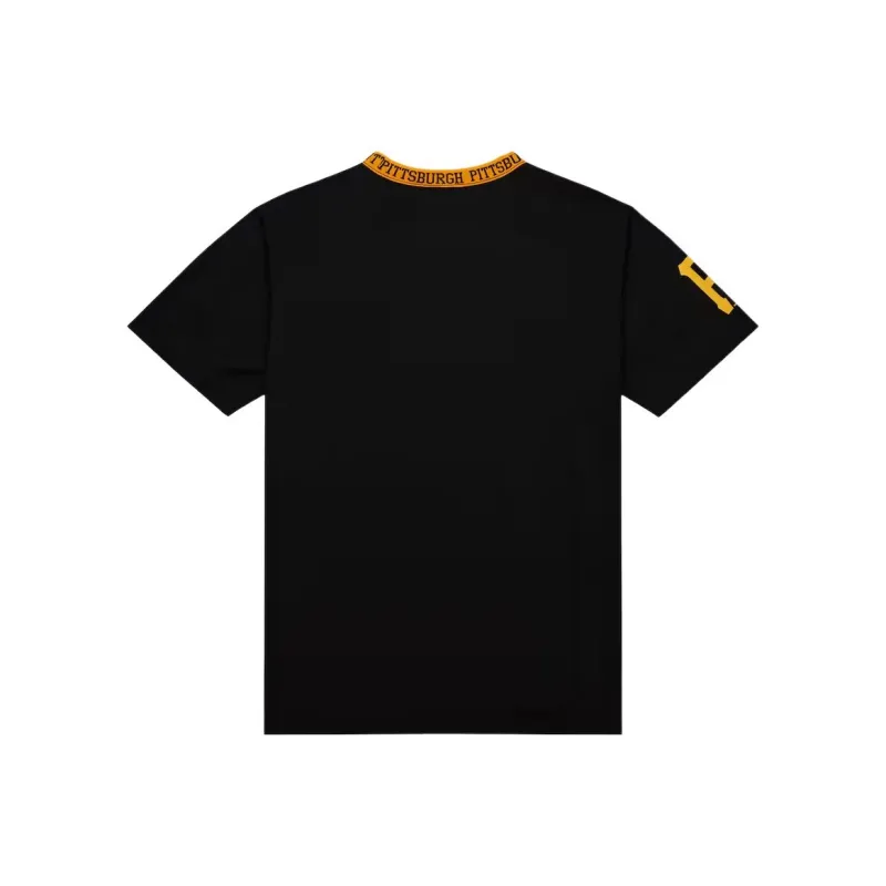 Mitchell & Ness x MLB Pittsburgh Pirates Jacquard Ringer T Shirt Men's Black-1