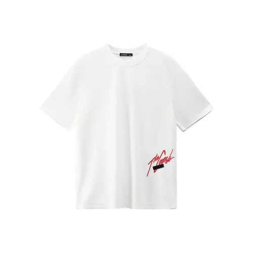 CAISEDI T Shirts Men White