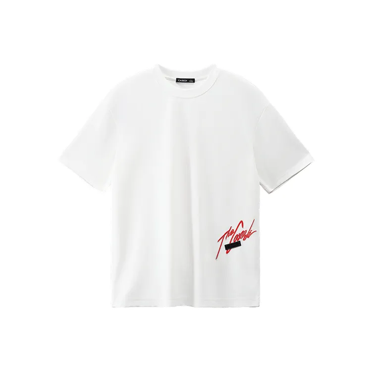 CAISEDI T Shirts Men White-0