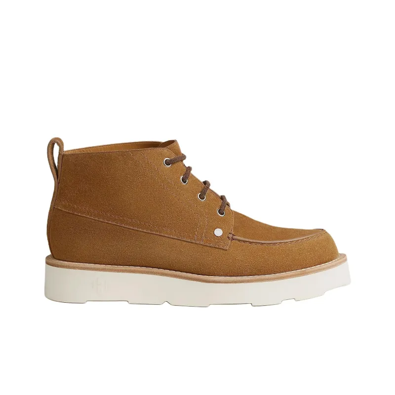 HERMES Kristopher Ankle Boots 4cm Men's Smoky Brown-1