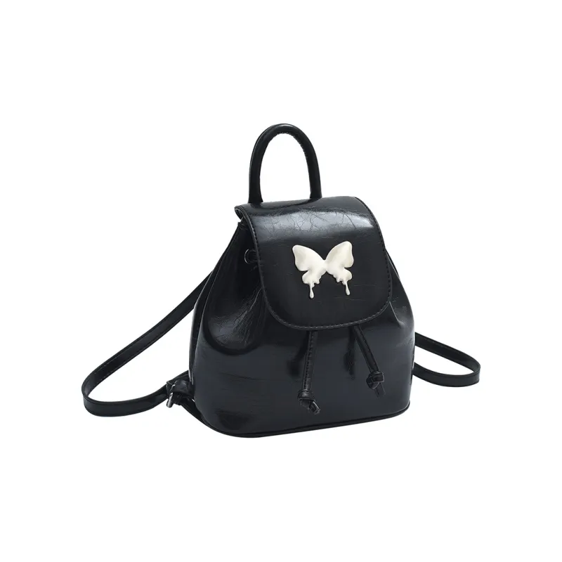 Dusen Kangaroo PU Backpack Women's Silver/Black/Gold/Ecru-5