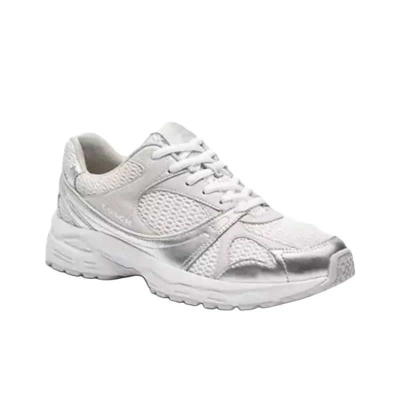 COACH Low Top Casual Shoes Women's Silver-2