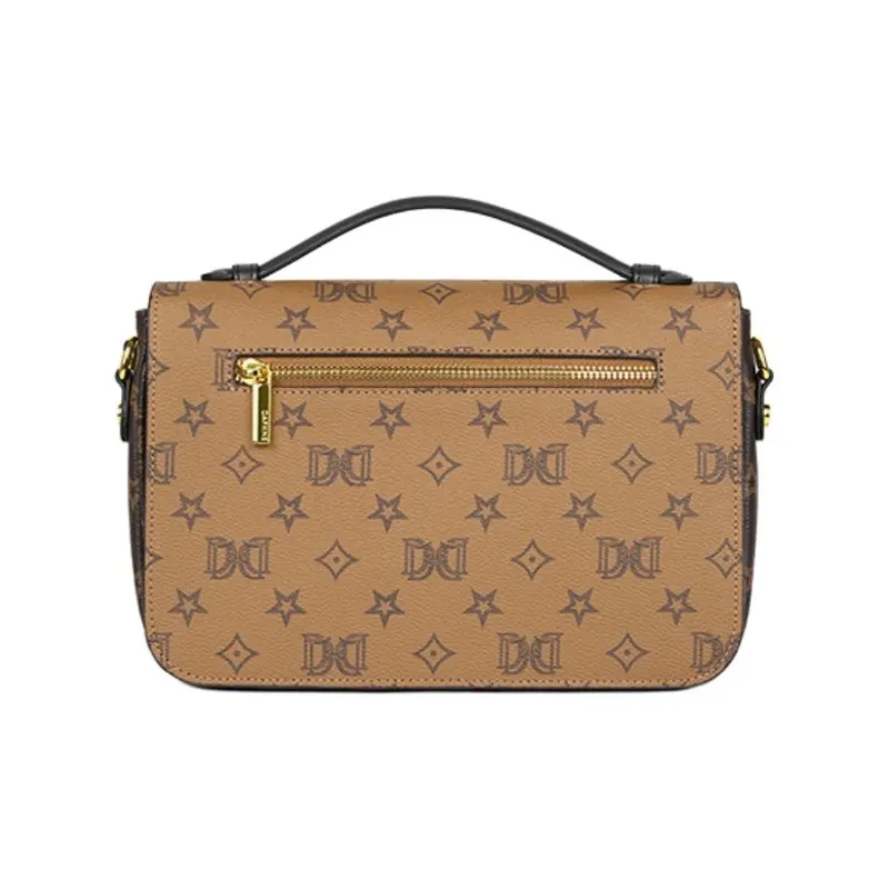 DAPHNE PVC One Shoulder Handbag Women's Multicolor/Coffee-4