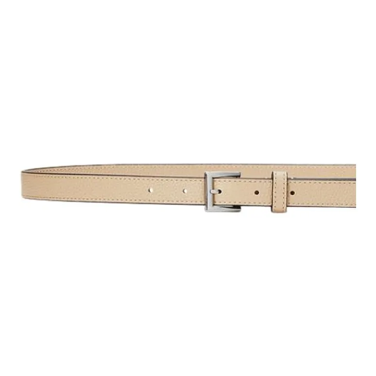 Polo Ralph Lauren Cow Leather Belts Women's Sand Dune Width 2CM-2