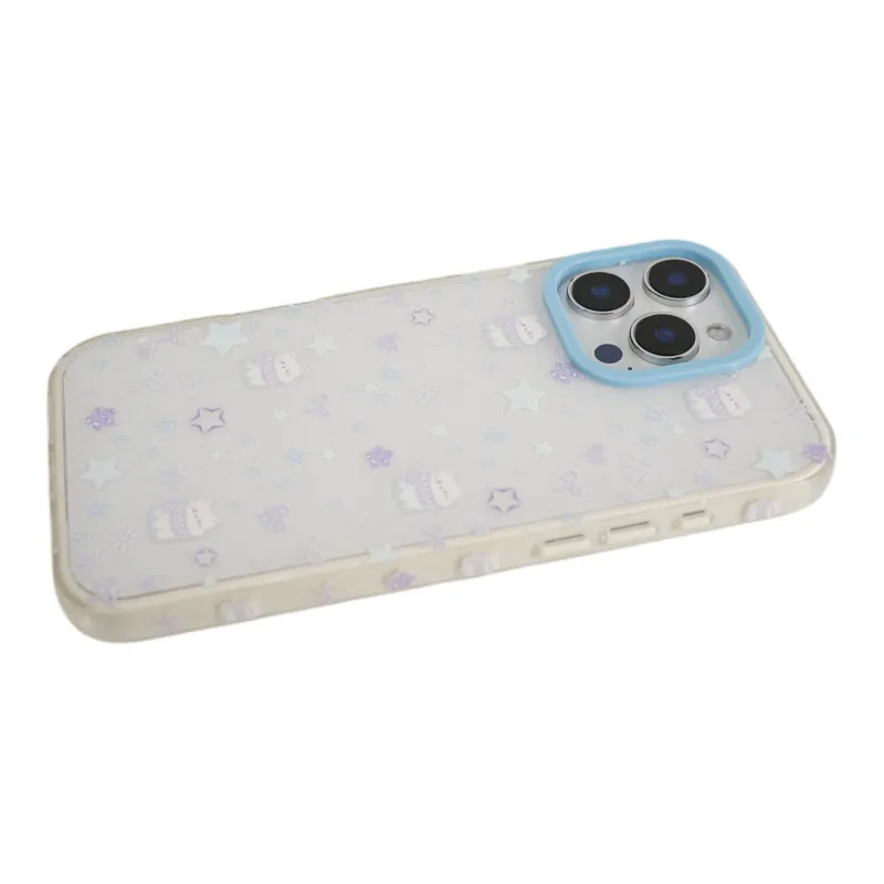 Wei Xin Acrylic Material All Over Kitten Stars Phone Cases Compatible With IPhone 16/15 Pro Max/Apple 13/14 Pro/Max-3