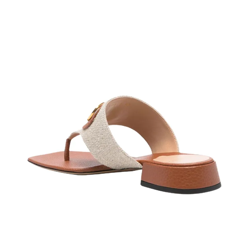 Valentino GARAVANI Flip Flops Women's Beige Brown-3