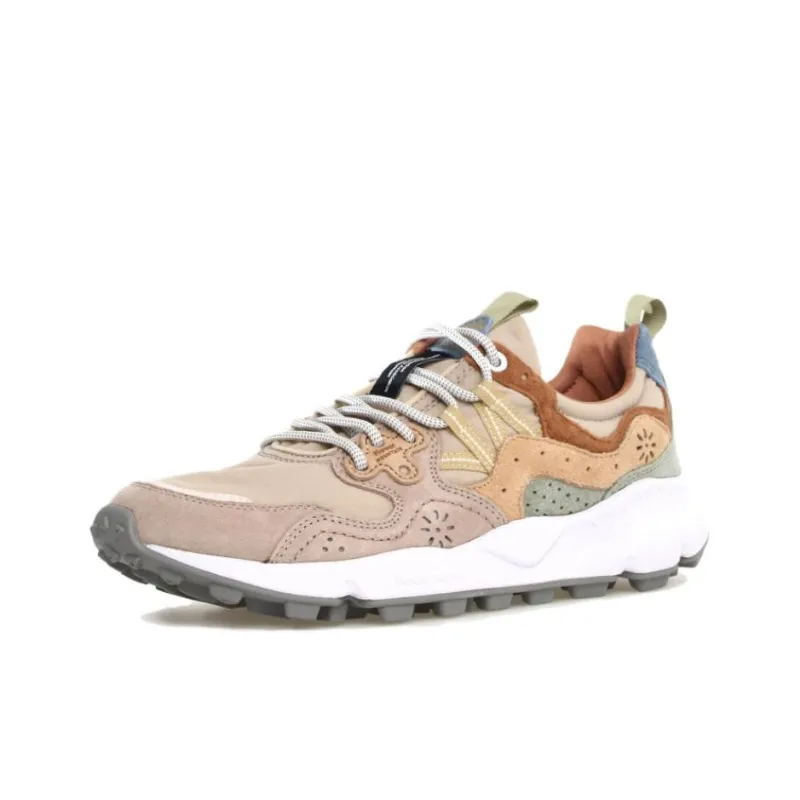 FLOWER MOUNTAIN Uomo Yamano 3 Low Top Casual Shoes Men's Beige Brown-1
