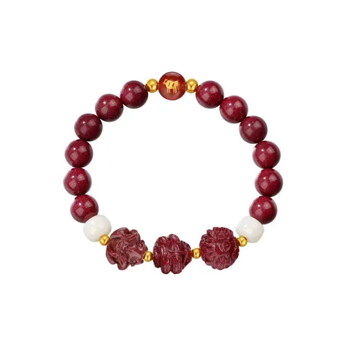 SEVEN COOK Reconstructed Cinnabar Bracelets Women's