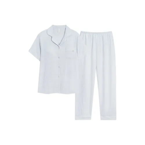 XIAFENYAN Pajama Set Women's Light Blue