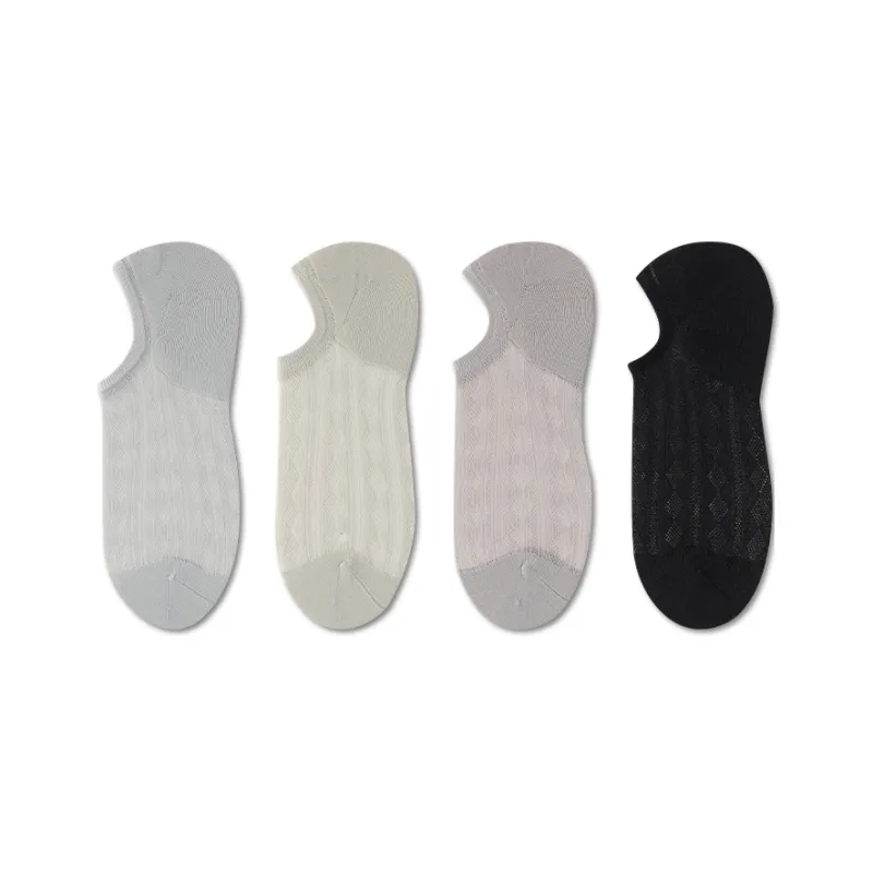 AUGUST No Show Socks Women's 4 Pack-0