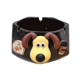 Black, Large Dog[Length Approx. 10.5cm, Diameter Approx. 8.7cm, Height Approx. 5.6cm]