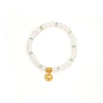 Cloudy Sky Natural Chalcedony Bracelets Women's