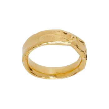 Alighieri 24K Gold, Gold Plated, Recycled 925 Sterling Silver Rings Men's Gold