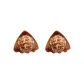 Brown Coffee Checkered Claw Clip 1 Pair