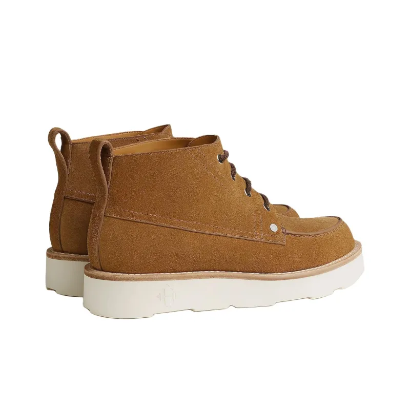 HERMES Kristopher Ankle Boots 4cm Men's Smoky Brown-3