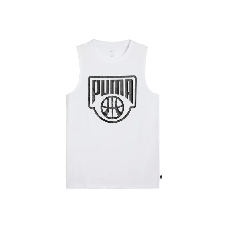 PUMA Tank Tops Men White-0