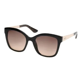 KENNETH COLE Injection Molded Irregular Shape Sunglasses Women's Black