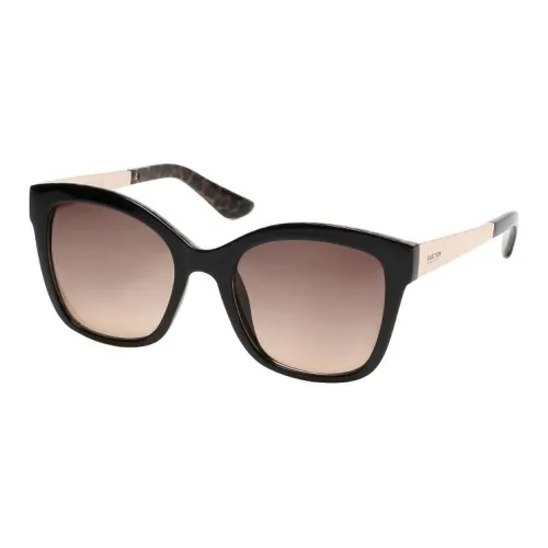 KENNETH COLE Injection Molded Irregular Shape Sunglasses Women's Black
