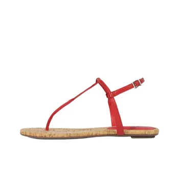 Schutz One Strap Sandals Women's Red
