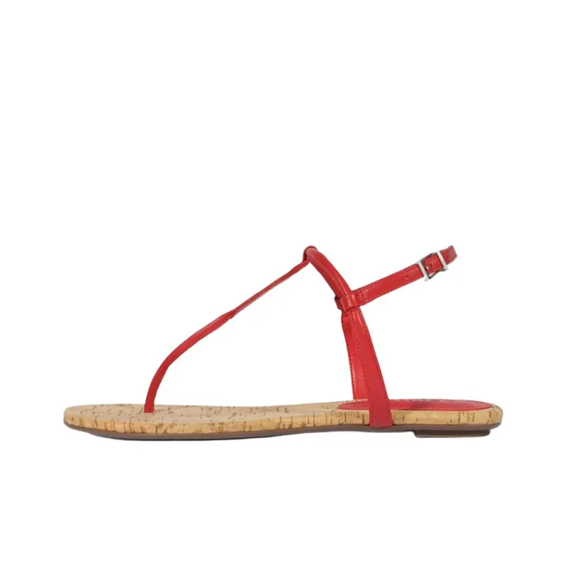Schutz One Strap Sandals Women's Red-0