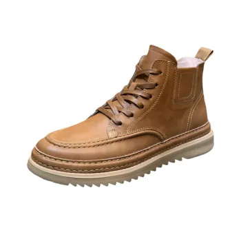 Ruomini Ankle Boots Low Heel Men's