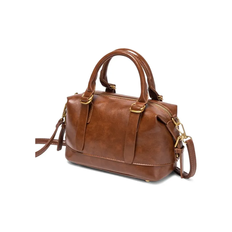 CLEVER& KETCH PU Handbag Regular Women's Brown/Black-2