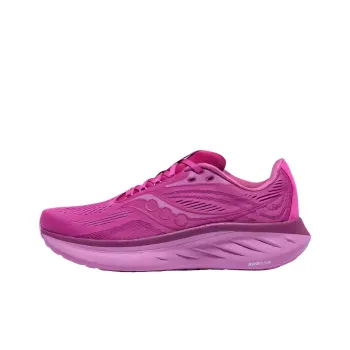 Saucony Ride 18 Cushioning, Wear Resistant Low Top Running Shoes Unisex Pink