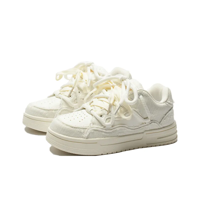T628 Vintage Puffy Shoes Wear resistant, Lightweight, Breathable, And Non slip. Low Top Skateboard Shoes Unisex-48